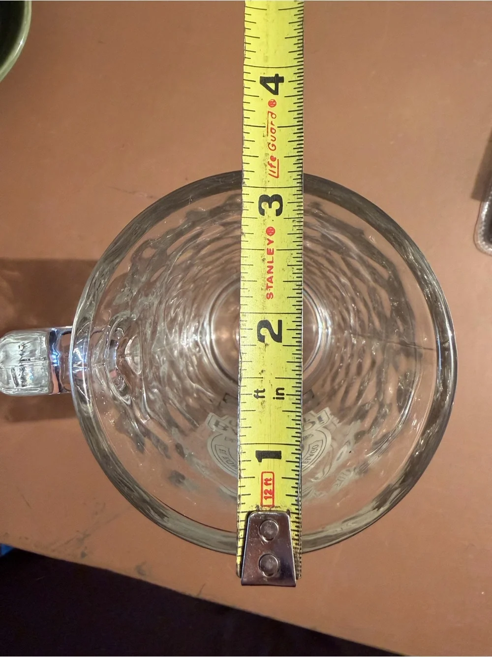 Bacardi Oakheart Clear Glass Beer Mug - Clear